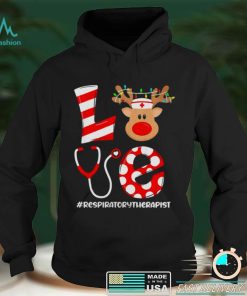 Christmas Nurse Love Respiratory Therapist Santa Reindeer Nurse Hat Elf Sweater Shirt
