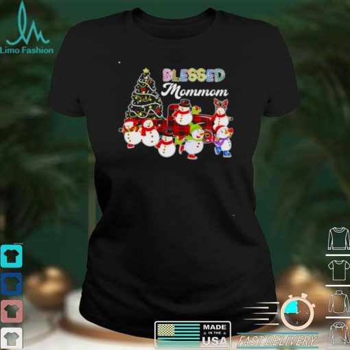 Christmas Snowman Blessed Mommom Christmas Sweater Shirt