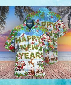 Christmas happy new year snow hawaiian shirt