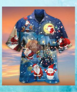 Christmas say hi from santa’s sleigh hawaiian shirt