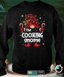Cooking Gnome Buffalo Plaid Christmas Tree Family Xmas T Shirt hoodie, sweater Shirt