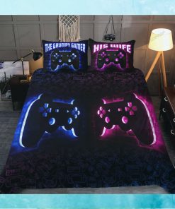 Couple Gamer Quilt Bedding Set