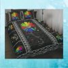 Custom Autism Sunflower Quilt Bed Set