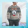 Cute Husky Christmas Pattern Sweater