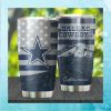 Dallas Cowboys NFL Logo Skull Design Stainless Steel Tumblers Cup 20 o