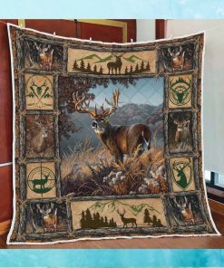 Deer Hunting   In the forest   Quilt