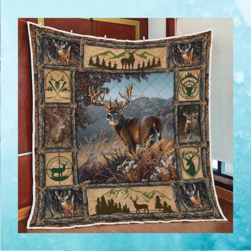 Deer Hunting   In the forest   Quilt