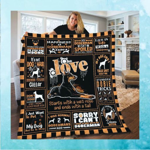 Doberman   Quilt   Blankets