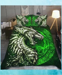 Dragon Celtic All Over Printed Quilt Bedding Set