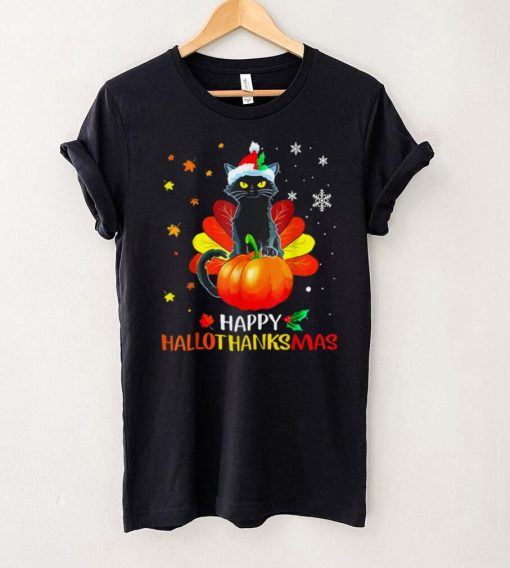 Funny Black Cat Turkey Hallo thank mas Happy Thanksgiving T Shirt hoodie, Sweater Shirt