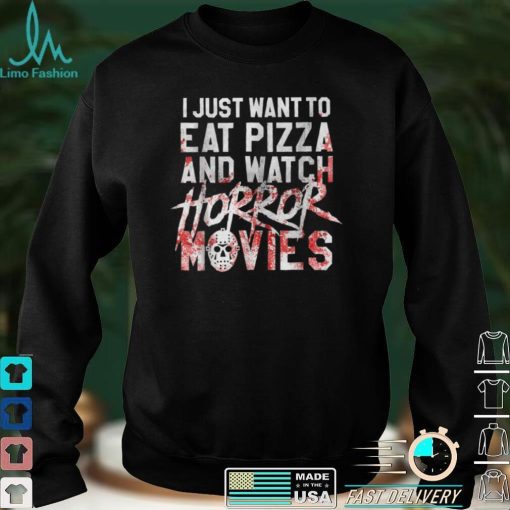 Funny Horror Movie Fan Gift Halloween Pizza T Shirt hoodie, Sweater Shirt