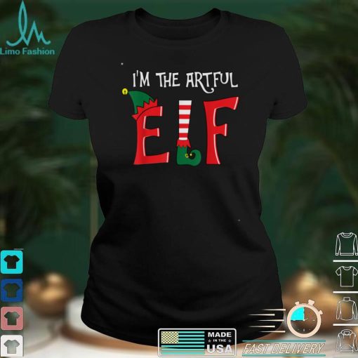 Funny The Artful Elf Family Matching Christmas Group Pajama T Shirt hoodie, Sweater Shirt