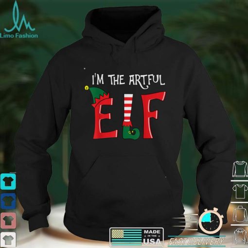 Funny The Artful Elf Family Matching Christmas Group Pajama T Shirt hoodie, Sweater Shirt