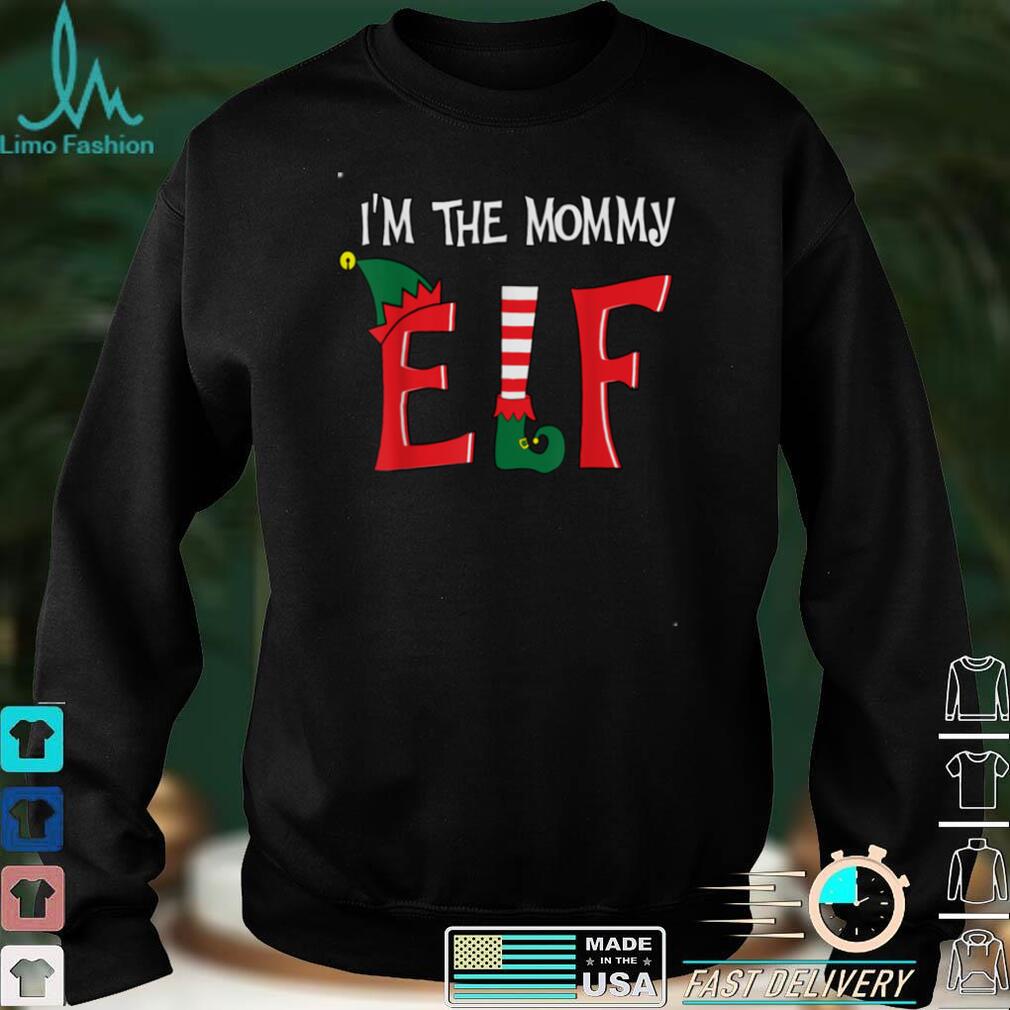 Funny The Mommy Elf Family Matching Christmas Mother Pajama T Shirt hoodie, sweater Shirt