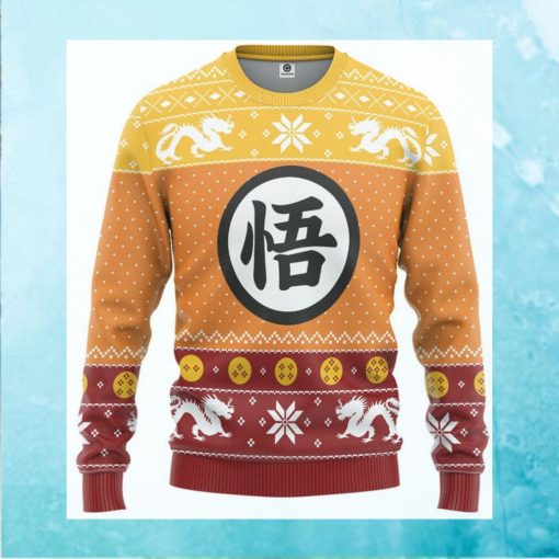 Gearhumans 3D Dragon Ball Z Goku Ugly Christmas Custom Ugly Sweater