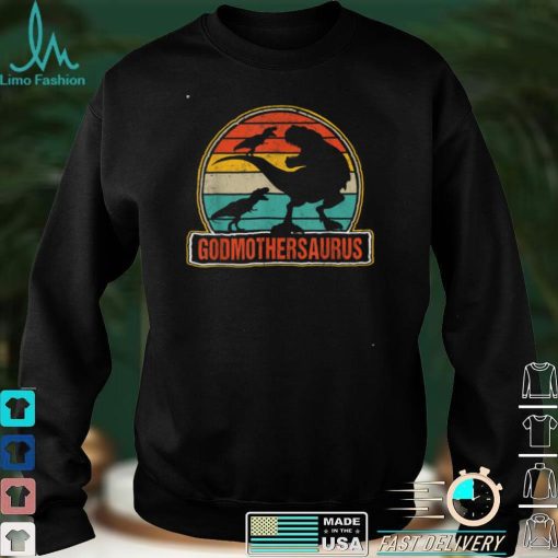 Godmothersaurus T Rex 2 Kids Fathers Day christmas T Shirt hoodie, Sweater Shirt