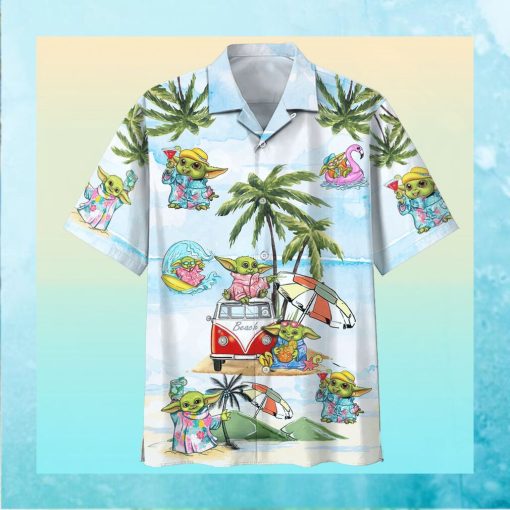 HOT Baby Yoda Hawaiian Shirt Beach Short