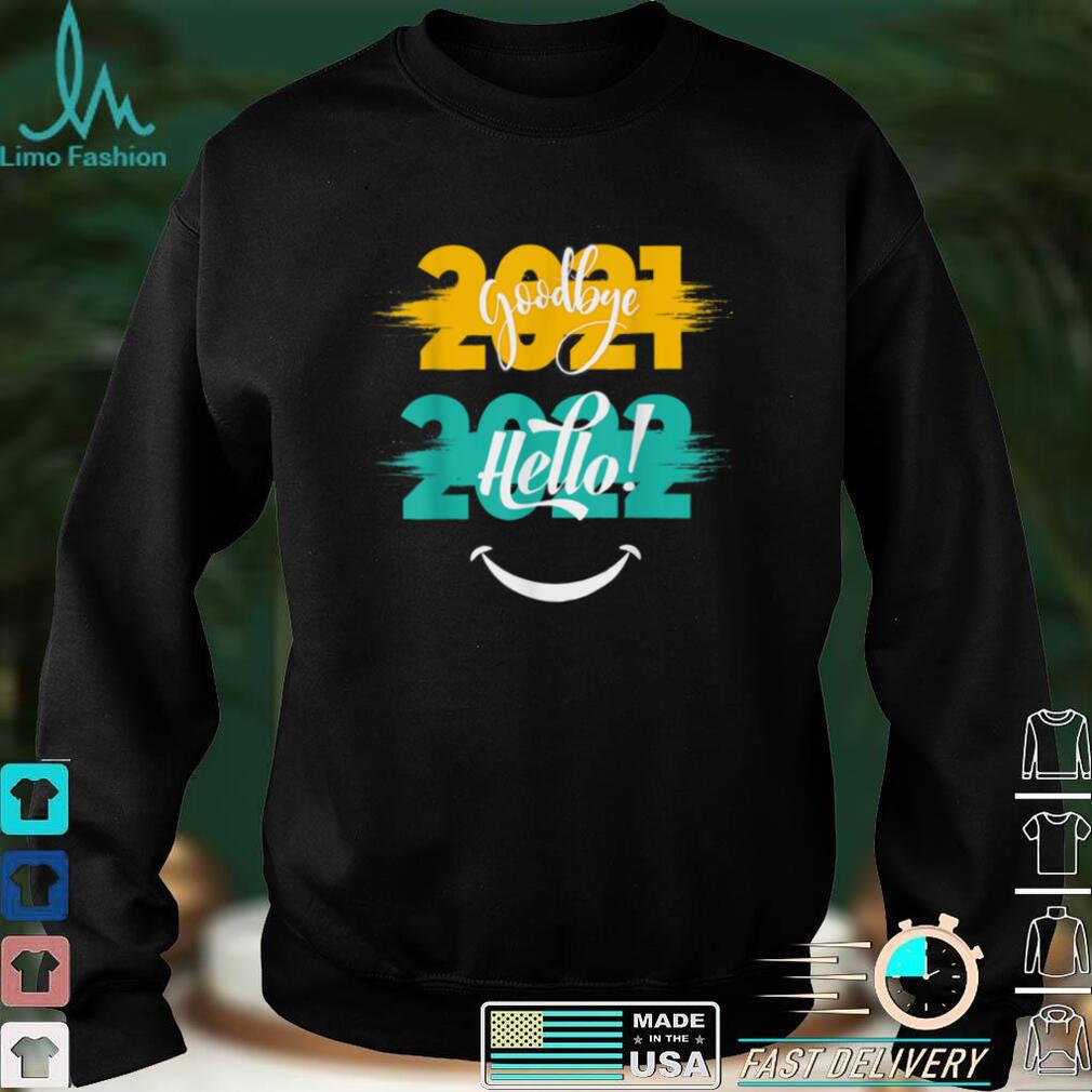 Hello 2022 Goodbye 2021 Merry New Year Pyjama T Shirt