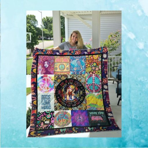 Hippie   Wild and free   Quilt