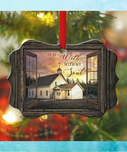 It Is Well With My Soul Wooden Ornament