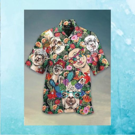 Lama Love Animals Life Style Limited Edition Hawaiian Shirt