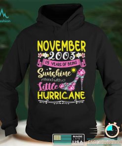 November Girls 2003 Shirt 18 Years Old Awesome since 2003 T Shirt hoodie, sweater Shirt