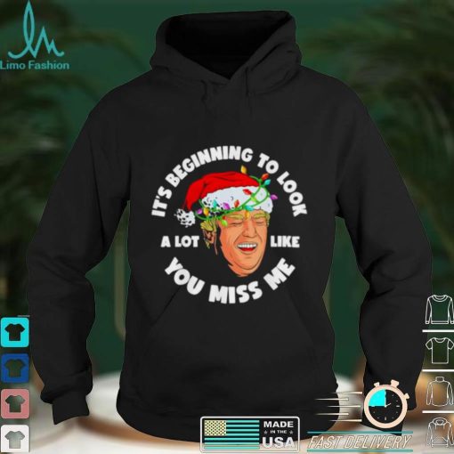 Official Its Beginning To Look A Lot Like You Miss Me Trump smile anti Biden T Shirt