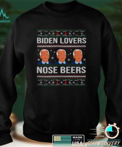 Official Joe Biden lovers nose beers Ugly Christmas shirt