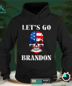 Official Lets Go Brandon Skull American Flag Anti Liberal T Shirt