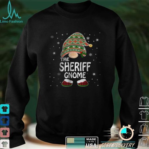Official Matching Family Costumes The Sheriff Gnome Christmas T Shirt