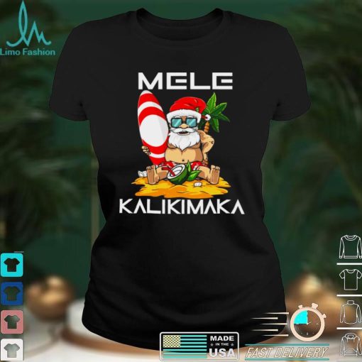 Official Mele Kalikimaka Christmas in July Santa Hawaiian Surfing Shirt hoodie, sweater
