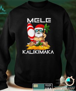 Official Mele Kalikimaka Christmas in July Santa Hawaiian Surfing Shirt hoodie, sweater