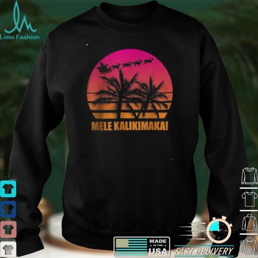 Official Mele Kalikimaka Retro Hawaiian Christmas Family Vacation T Shirt hoodie, sweater