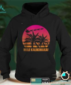 Official Mele Kalikimaka Retro Hawaiian Christmas Family Vacation T Shirt hoodie, sweater