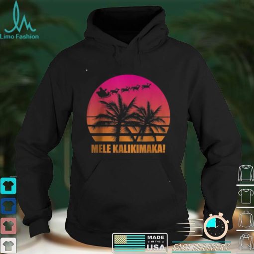 Official Mele Kalikimaka Retro Hawaiian Christmas Family Vacation T Shirt hoodie, sweater