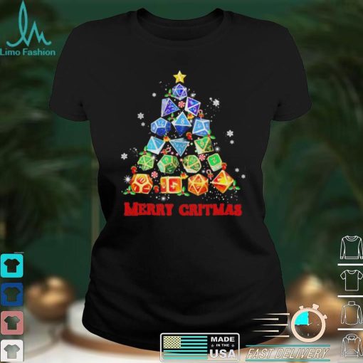 Official Merry Christmas Dice Dungeon Dragon Tree Sweater