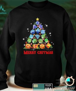 Official Merry Christmas Dice Dungeon Dragon Tree Sweater