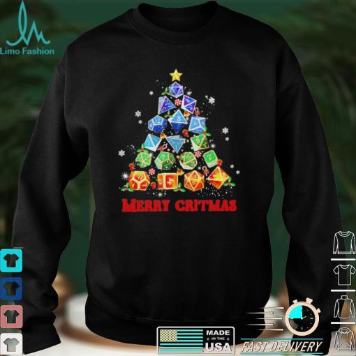 Official Merry Christmas Dice Dungeon Dragon Tree Sweater