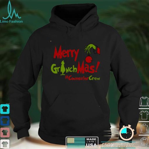 Official Merry Grinchmas Counselor Crew Teacher Christmas Sweater Shirt hoodie, sweater Shirt