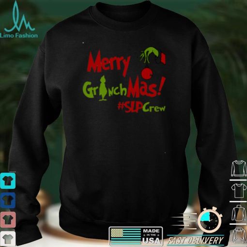 Official Merry Grinchmas SLP Crew Teacher Christmas Sweater Shirt hoodie, sweater Shirt