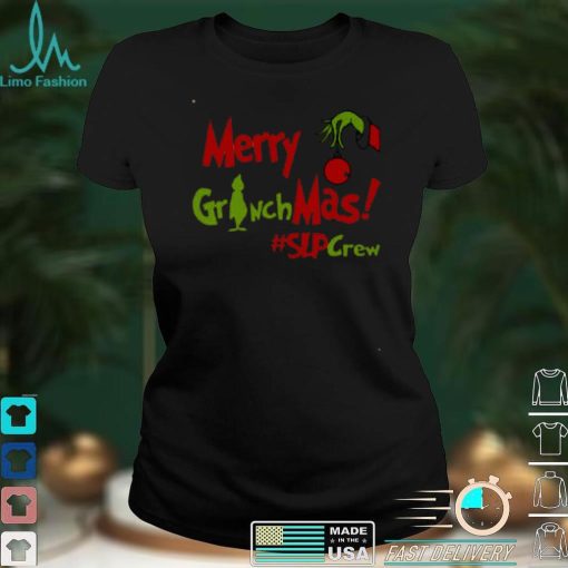 Official Merry Grinchmas SLP Crew Teacher Christmas Sweater Shirt hoodie, sweater Shirt