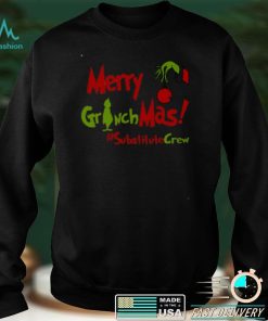 Official Merry Grinchmas Substitute Crew Teacher Christmas Sweater Shirt hoodie, sweater Shirt