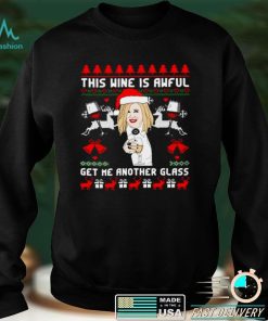 Official Moira Rose This Wine Is Awful Get Me Another Glass Ugly Christmas Sweater Shirt hoodie, sweater Shirt