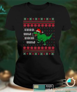 Official Official Dinosaur Santa Hat Ugly Christmas Trex Fa Rawr Rawr Shirt hoodie, sweater