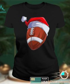Official Official Football Christmas With Santa Hat Football Christmas Shirt hoodie, sweater