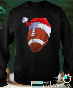 Official Official Football Christmas With Santa Hat Football Christmas Shirt hoodie, sweater