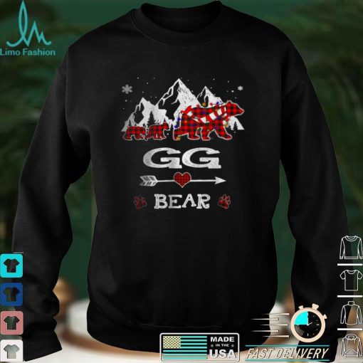 Official Official GG Bear Christmas Red Plaid Christmas Pajama Family T Shirt hoodie, sweater