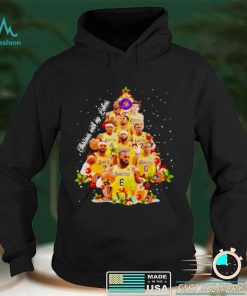 Official Official christmas with my Los Angeles Lakers players Christmas tree shirt hoodie, sweater