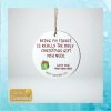 Personalized Gift For Fiancée Funny Christmas Ornament