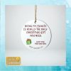 Personalized Gift For Fiancé Funny Christmas Ornament